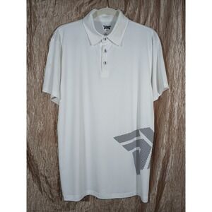 PXG Parsons Xtreme Golf Shirt Big Logo Polo Men's XL White Performance SS